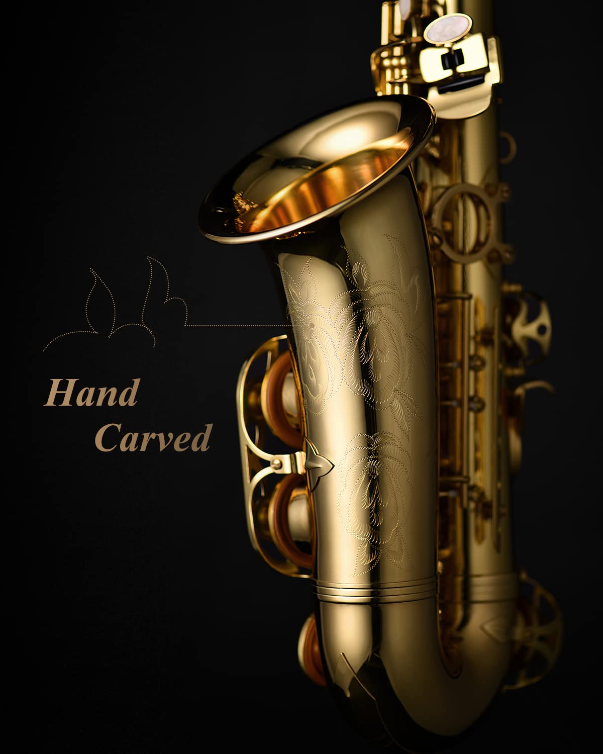 Eastar EAX-21, Alto Saxophone, E Flat Saxophone for Beginner Students Brass Sax Full Kit, Travel Bag, Foldable Stand, Cleanning